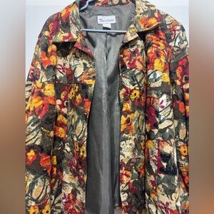 Floral jacket long sleeve size XL